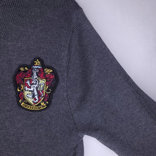 Harry Potter Cardigan Kids XL Gray Gryffindor - Picture 5 of 13