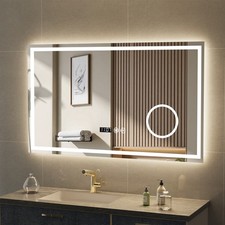 LED Bathroom Mirror Cabinet with Light 3-color lighting Dimmable Defogging moder