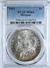 1921 MORGAN PCGS Shield Graded MS64 Silver Dollar Nice Original Coin 7296