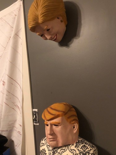 Halloween costume masks hillary clinton and donald trump couples costume