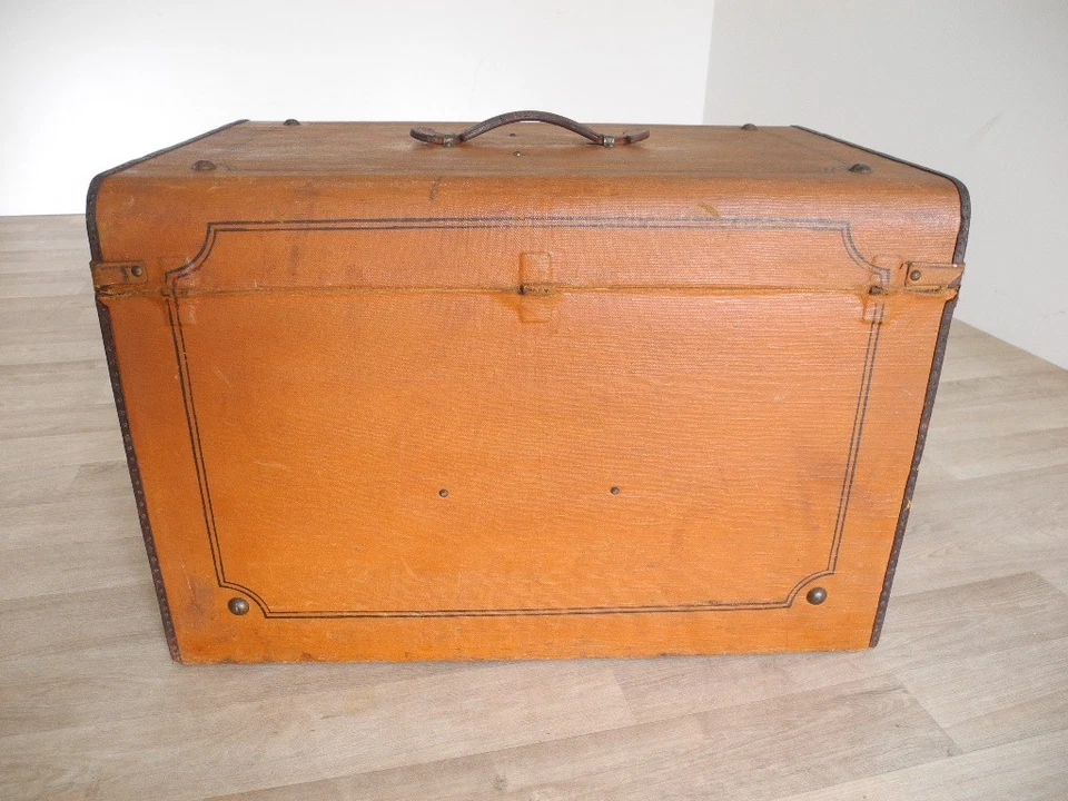 Antik Hutkoffer Überseekoffer Reisetruhe Schrankkoffer Truhe Jugendstil  Nr. - Bild 4 von 4