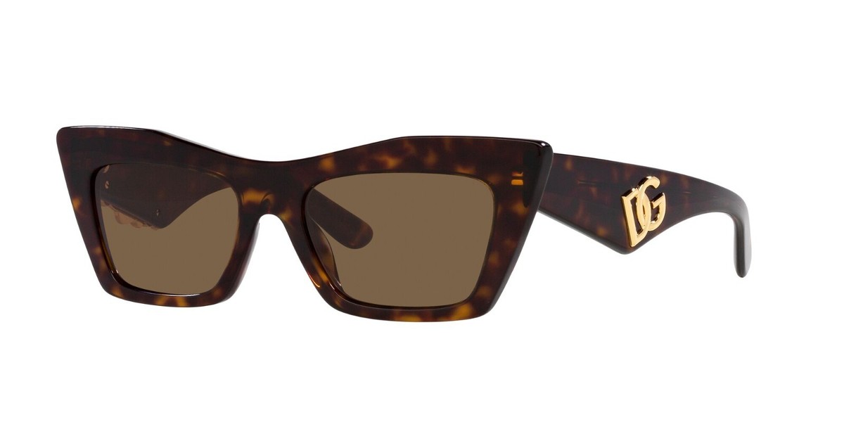 SALE! NEW D&G DG4435 502/73 Havana Dark Brown Cat Eye Women Sunglasses Dolce & Gabbana NEW DOLCE&GABBANA DG4439 502/73 WOMEN  main image 2