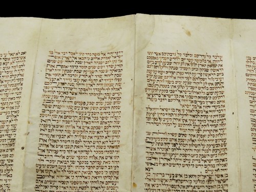 EXTREMELY RARE TORAH BIBLE FRAGMENT 250-300 YEARS OLD ON CALF PARCHMENT JEWISH - Picture 16 of 18