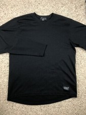 Eddie Bauer EBTEK Pullover Black Large Polyester Lightweight With Logo Sweater