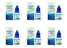 6 x Isotine Plus Eye Drops Pure Herbal 100 Genuine For Immature Cataract 10ml