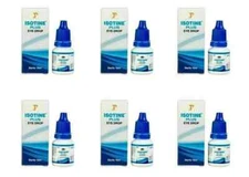 6 x Isotine Plus Eye Drops Pure Herbal 100% Genuine For Immature Cataract 10ml