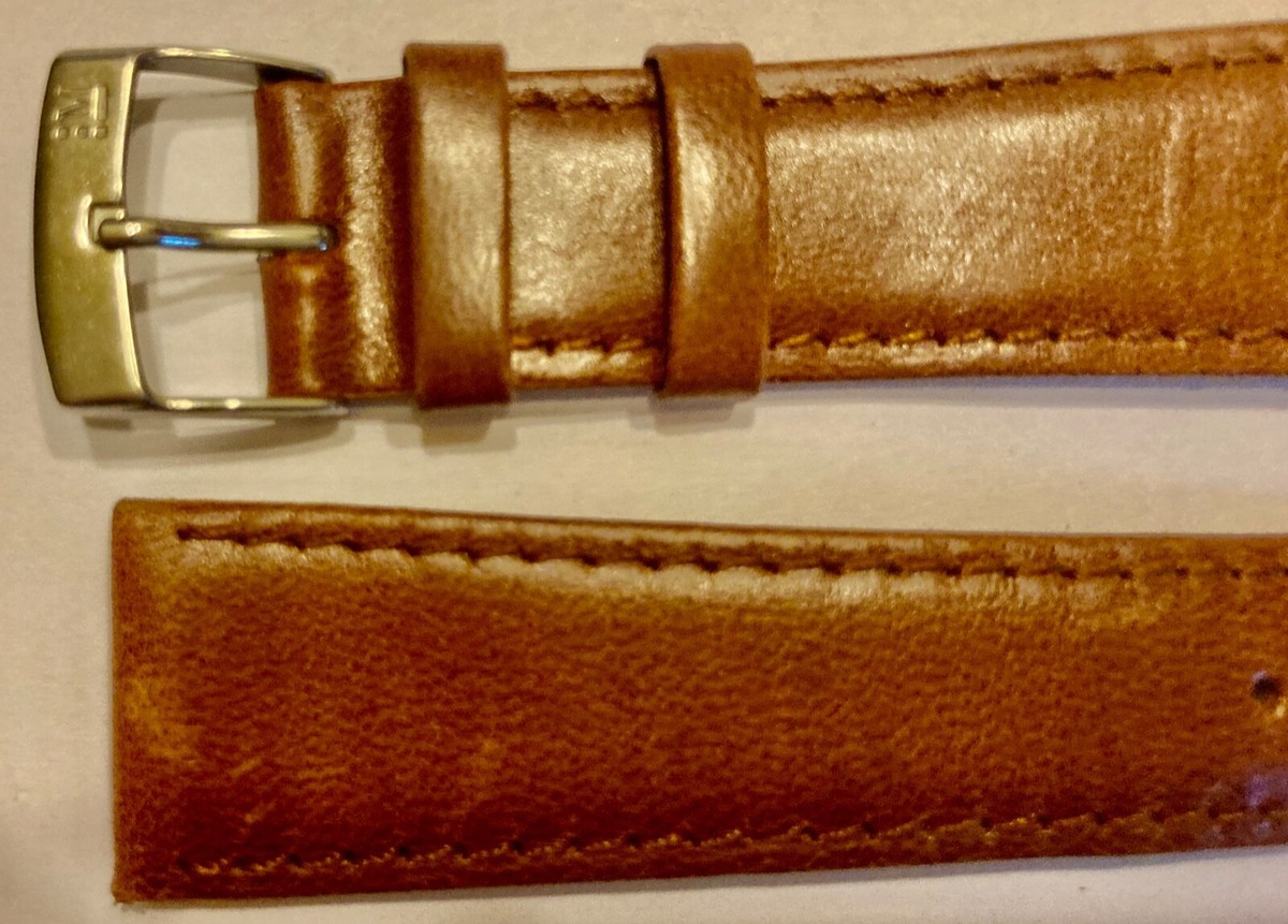 Bracelet Montre Morellato En Cuir Véritable Marron - Largeur 20mm, Longueur 21cm, Vintage, N°66