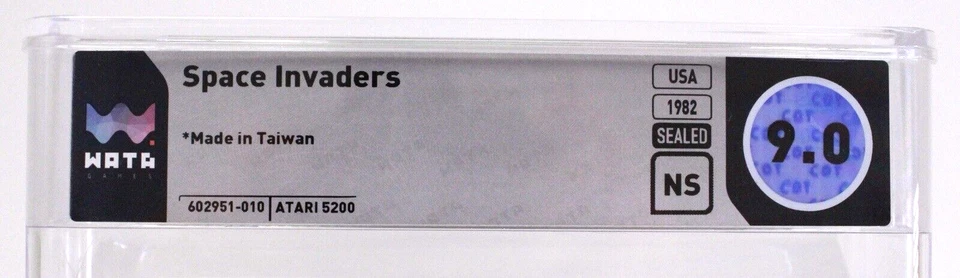 Space Invaders Brand New 1982 Atari 5200 WATA 9.0 MINT NS No Seal NIB - Image 2 of 4
