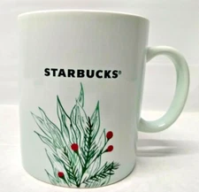 STARBUCKS 26 oz. mug, with pine tree sprig and holly berry's