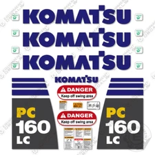 Fits Komatsu PC160LC-8 Decal Kit Excavator - 7 YEAR OUTDOOR 3M VINYL!