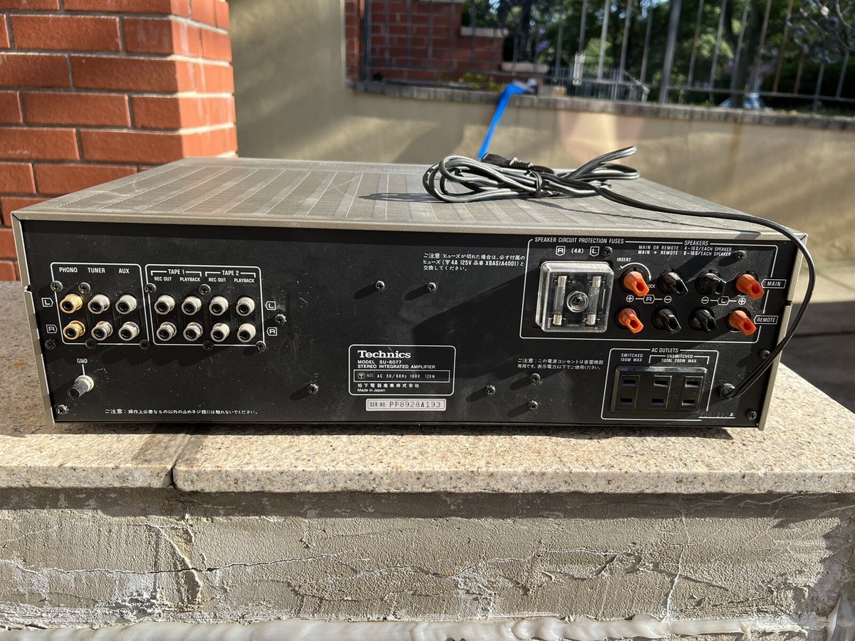 Technics Stereo Integrated Amplifier 77A (SU-8077) JAPANESE