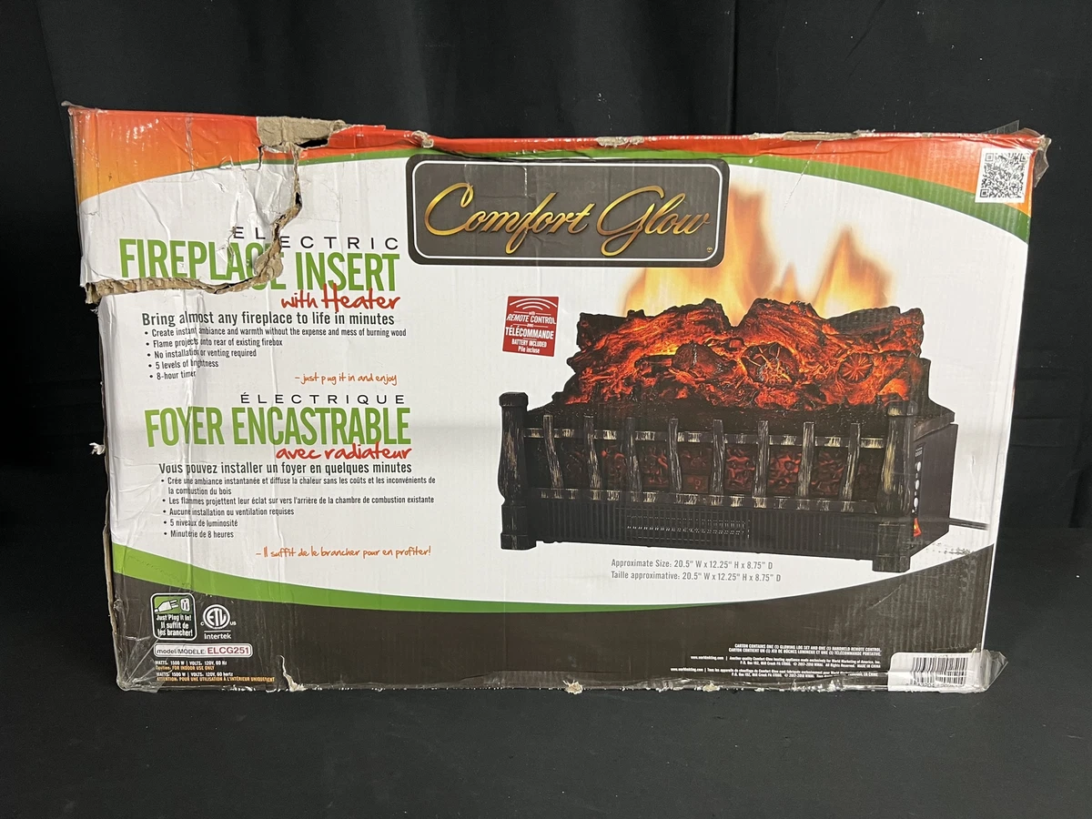 Comfort Glow Electric Fireplace Insert Heater ELCG251 5120BTU 1500W New  Open Box | eBay