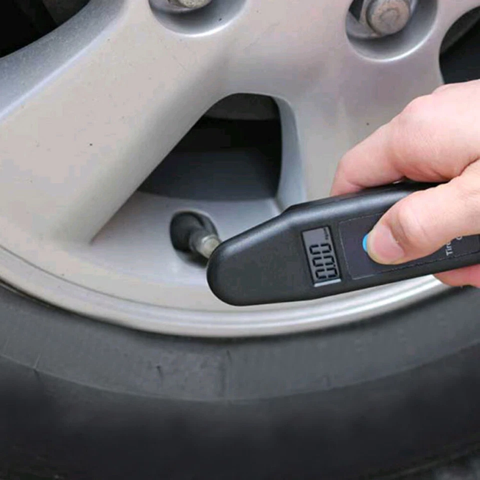 Medidor de presión de aire digital PSI con pantalla LCD para neumático de moto moto moto coche furgoneta Foto 2 de 4