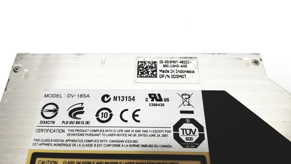 Dell Latitude E6400 E6510 Atg Laptop Drive DV-18SA D5M0T 0D5M0T W512P 0W512P - Image 2 of 4