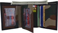 Swiss Marshall Men's RFID Blocking Premium Leather Classic Trifold Wallet