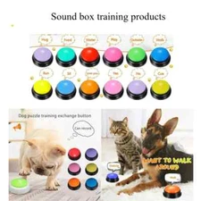 Dog Communication Buttons Voice Buzzer Recording for Pet Training Funny Gift New