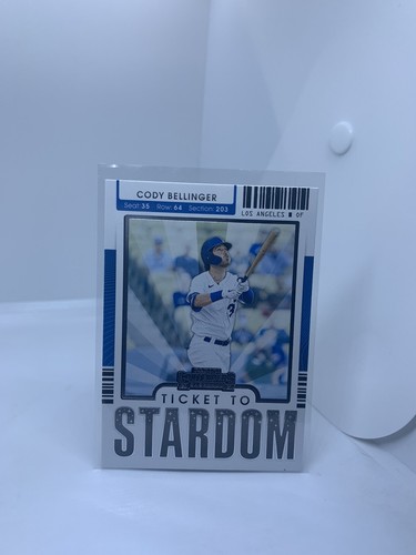 Cody Bellinger 2021 Panini Contenders Ticket To Stardom Insert #TTS-CB Dodgers