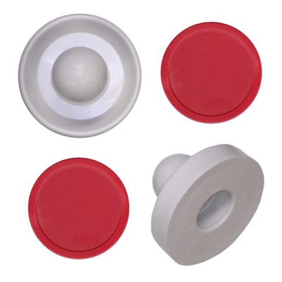 2 Commercial Table Hockey Pusher Paddles 2 Red Large Air Pucks