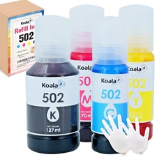 KOALA 502 Ink Compatible with ET-3750 3850 3700 2760 4750 15000 2750 2700 ST4000