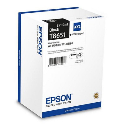 Original Epson Tinte Patronen T8651 / C13T865140 WorkForce Pro WF-M5190 DW M5690