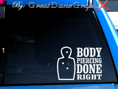 Piercing Decals Body Piercing Saved Me AS525 8
