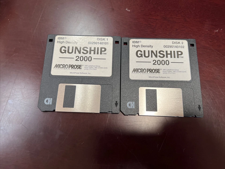 Warlords ii 1993- Harpoon ii - Gunship 2000 - Fields Of Glory - IBM PC 3.5 Games - Image 4 of 4