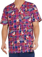 Mens Tooniforms Scrubs Top V-Neck TF740 size S/Modern/Grumpy