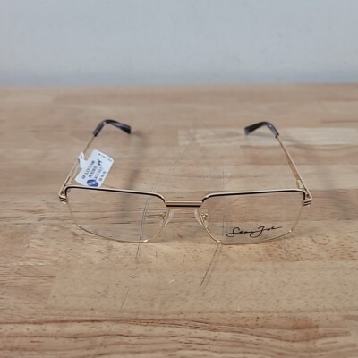 NEW Sean John SJO 5157 002 Black Gold Eyeglass Frames 58 16 150
