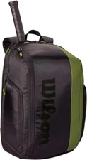 WILSON Blade V8 Super Tour Tennis Backpack - Green/Black, Holds up to 2 Rackets