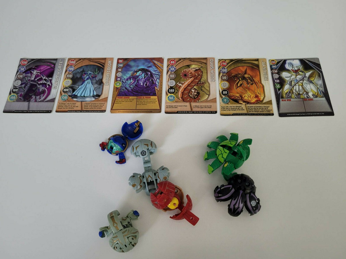 Lot of Bakugan Toys with 6 Magnet Cards Kids Toy Set | eBay