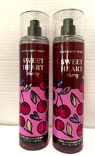 BATH  BODY WORKS SWEET HEART CHERRY FRAGRANCE MIST LOT OF 2 8 OZ