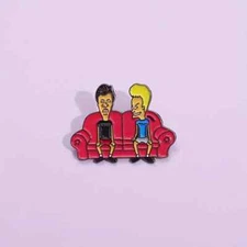Pin Anime Enamel Brooch Beavis-n-Butt-Head Funny Cartoon Personality