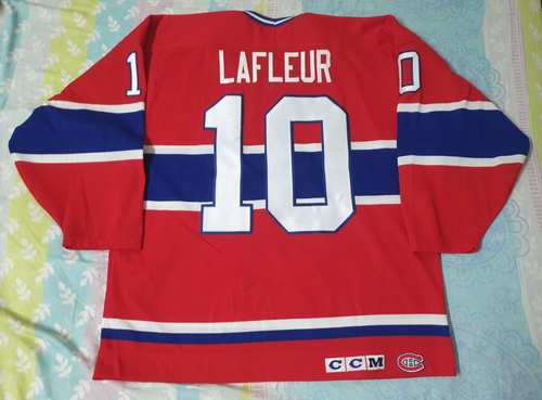 Vintage Montreal Canadiens Guy Lafleur #10 Hockey-NHL CCM Jersey SizeL - Picture 2 of 10