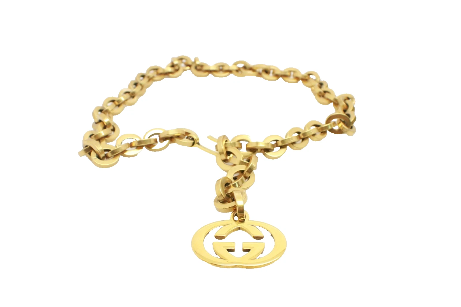 Gucci Chaîne Métal Doré Ceinture Taille avec Enclenchement G