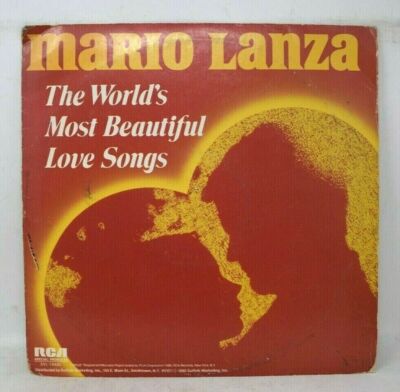 MARIO LANZA - THE WORLD'S MOST BEAUTIFUL LOVE SONGS VINYL LP RCA DVL-1-0429 VG
