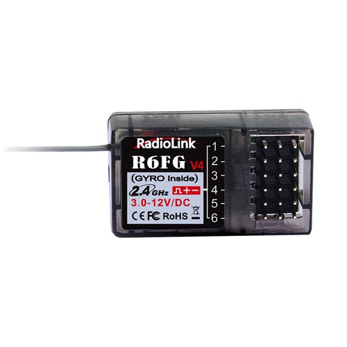 R6FG Mini 6CH 2.4G Receiver for RC Car Transmitter RC4GS V2/RC6GS V2 Radio - Picture 6 of 12
