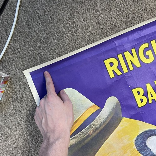 VTG 1969 RINGLING BROS BARNUM BAILEY CIRCUS Poster SIGNED BY LOU JACOBS Clown - Picture 13 of 22