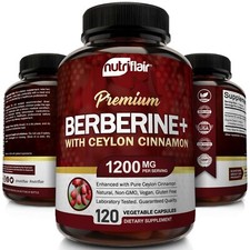 Premium Berberine HCL Pills 1200mg Plus Organ...