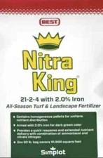 🔥25 Lbs BEST NITRA KING 21-2-4 ALL SEASON LAWN Professional Fertilizer