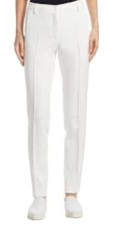 Nine West women tapered pintuck pant, Size 14 White.