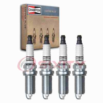 4 pc Champion Copper Plus Spark Plugs for 2017-2020 Jeep Compass 2.4L L4 ou