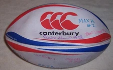 Signed Canterbury Rugby Ball / Steeden