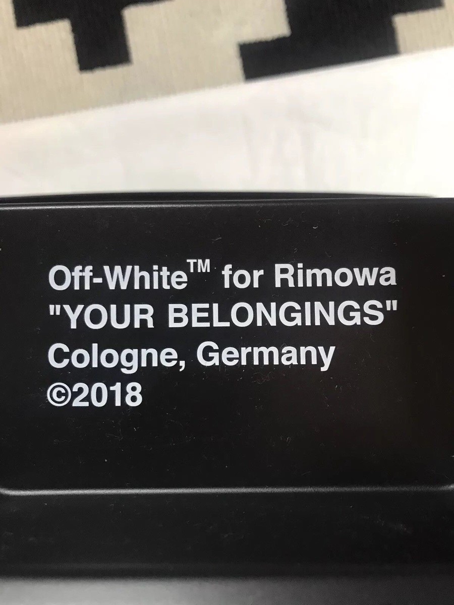 RIMOWA Off-White Transparent Multiwheel Suitcase NEW Virgil RIMOWA Off-White Transparent Multiwheel Suitcase NEW Virgil