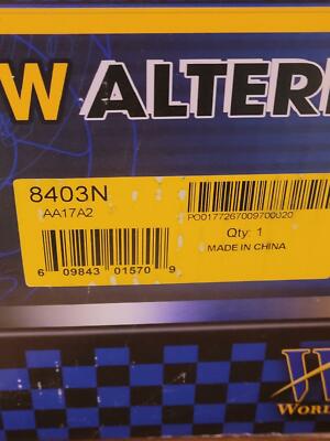 100% New Alternator WAI 8403N | eBay