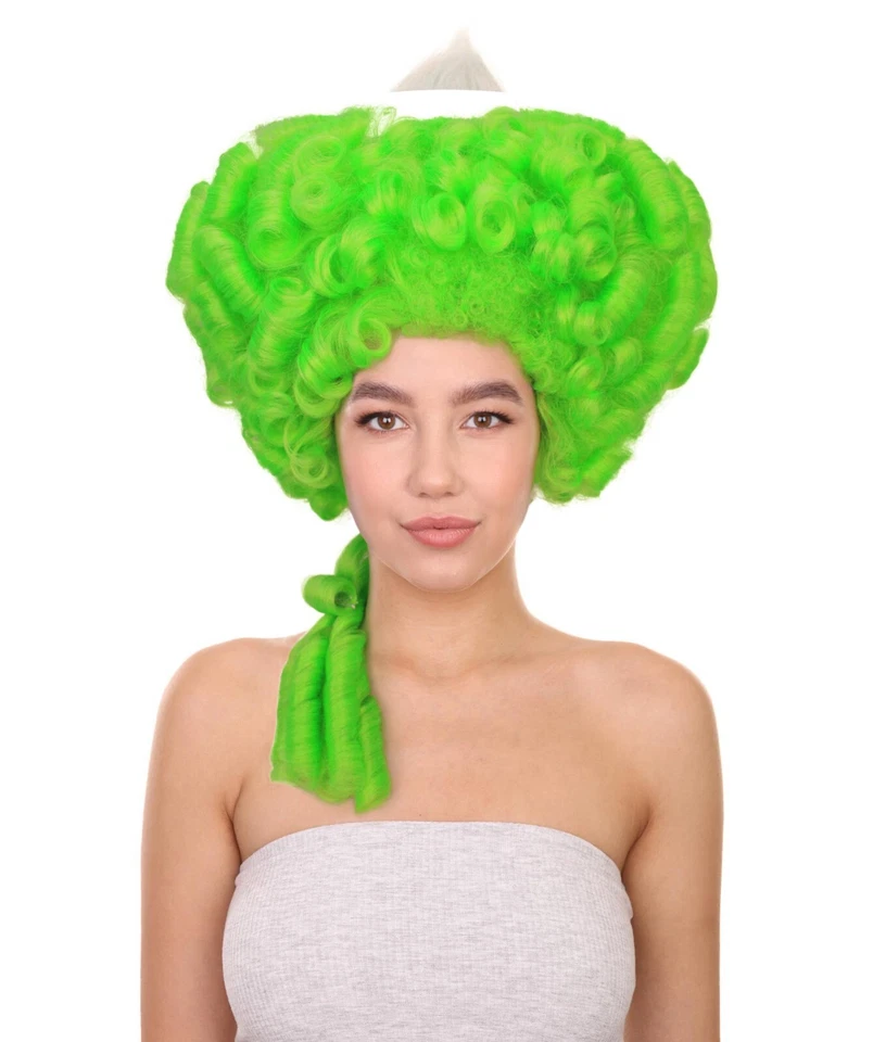 Peluca gris rizado peinado colonial HPO para mujer I gorra sin tapa transpirable premium Foto 4 de 4