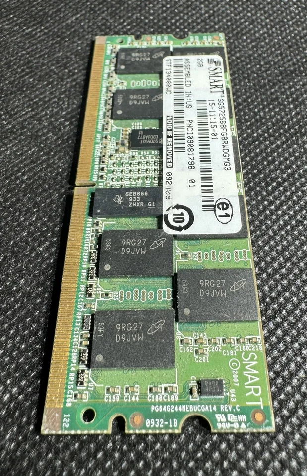 Cisco 15-11115-01 SMART SG572568FG8RWDGMG3 2GB PC2-2400 DDR2 2RX8 244Pin Mini - Image 4 of 4