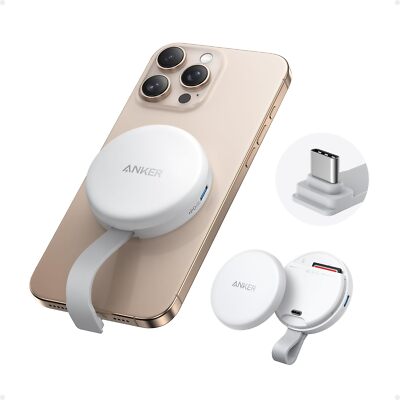Anker Magnetic Memory Card Reader Built-in Cable USB-C Adapter for iPhone 16/15