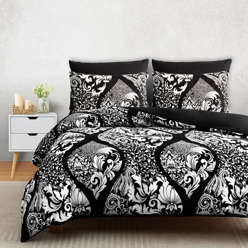 Duvet Cover Set Reversible King Size Duvet Cover Bedding Set Single Double King - Picture 145 of 544
