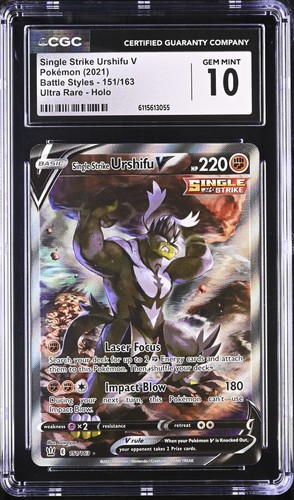 Single Strike Urshifu V graded CGC 10 for sale on eBay