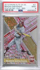 2019 Elite Extra Edition Status Red Die-Cut 71/99 Braden Shewmake PSA 9 MINT 8d2